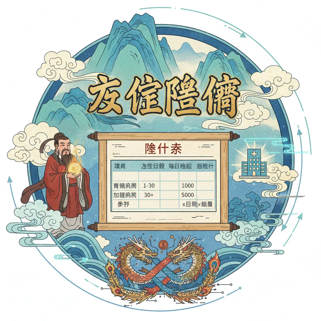 賠付表 - 住院賠償