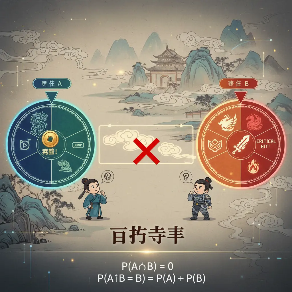 遊戲機率 - 互斥事件