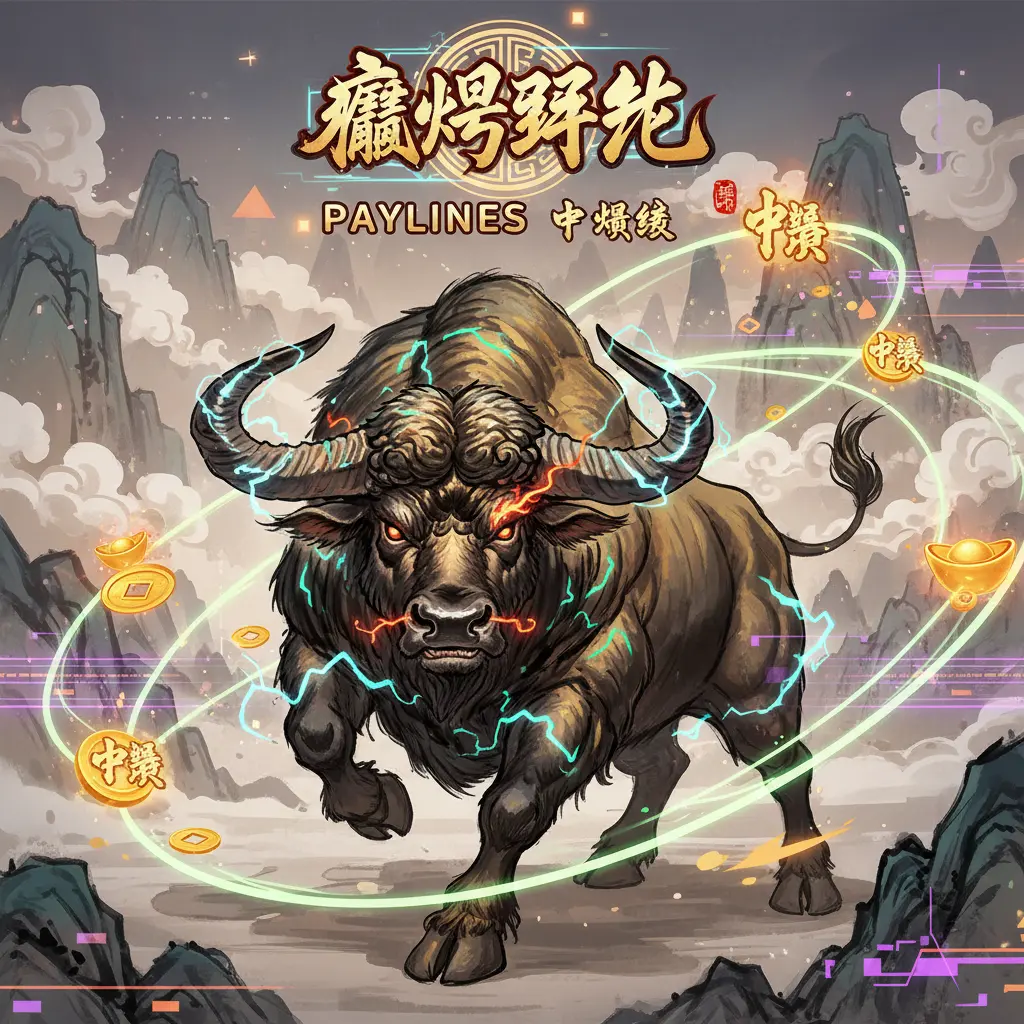 Paylines中獎線 - 瘋狂野牛