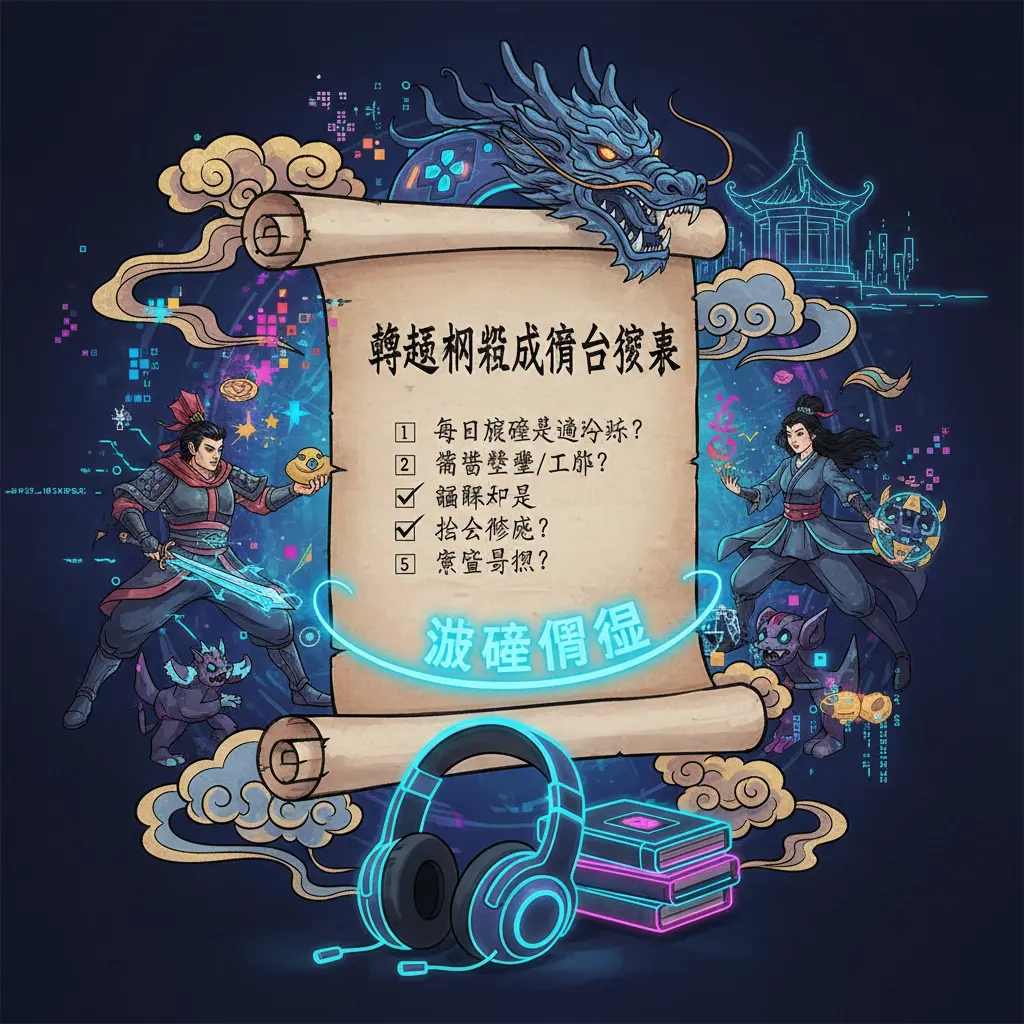 遊戲沉迷 - 韓國網路成癮自測表