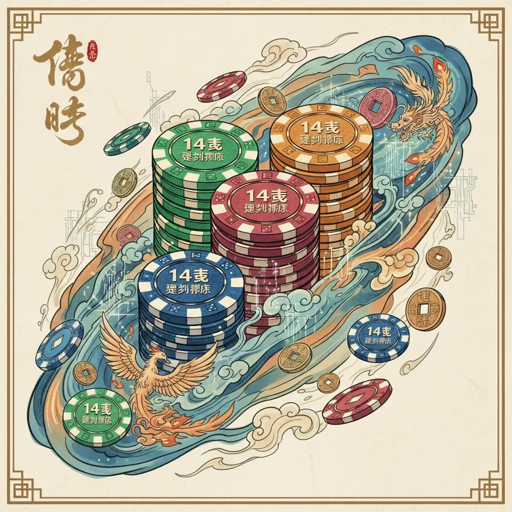 籌碼 - 14克德州撲克籌碼