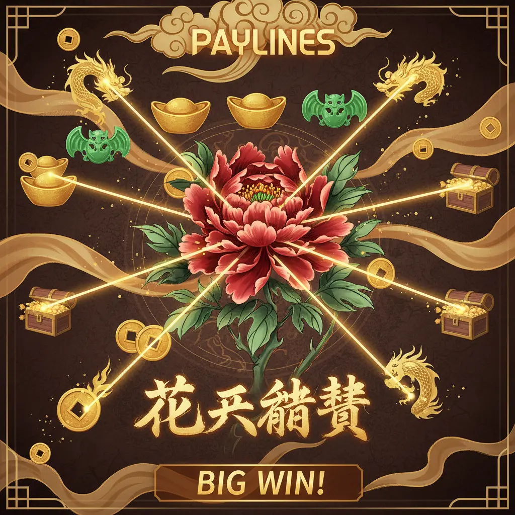 Paylines中獎線 - 花開富貴