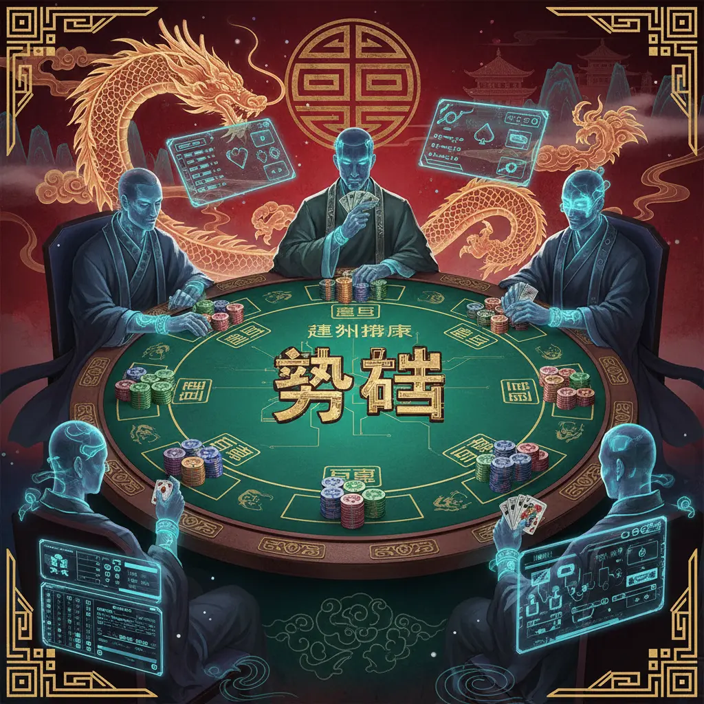 籌碼 - 德州撲克桌