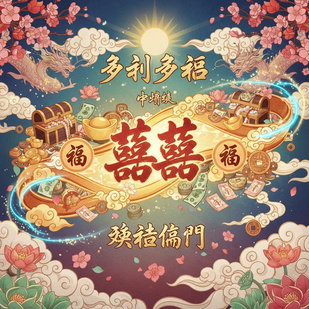中獎線 - 多財多福-雙喜臨門
