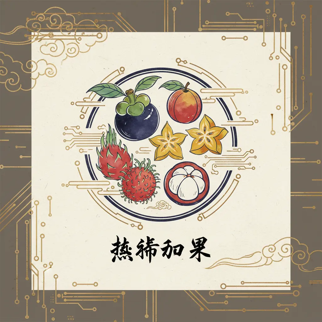 水果符號 - 熱帶水果