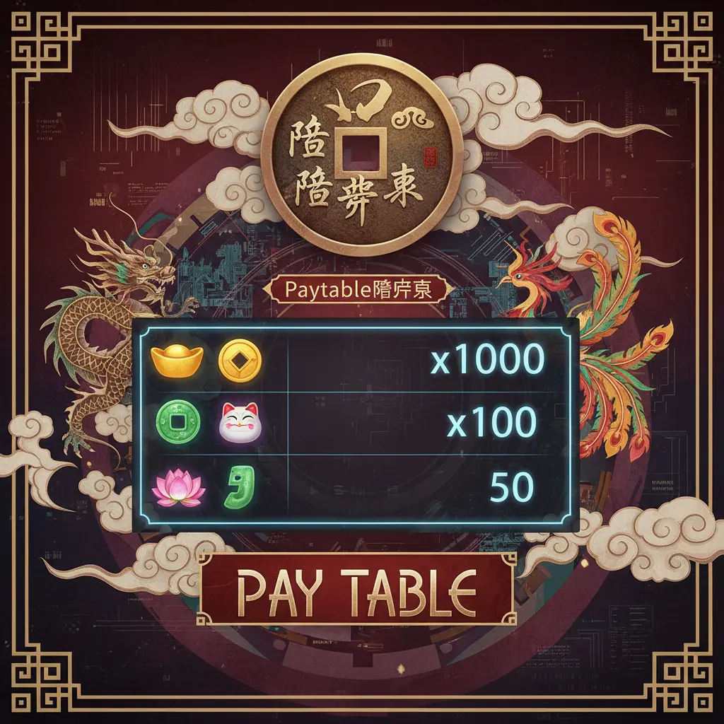 Paytable賠率表 - Table