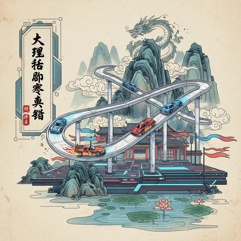 彈珠賽車 - 大理石跑賽車組